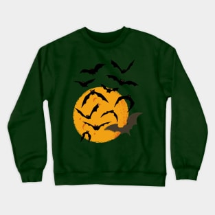 Halloween Moon Bats Crewneck Sweatshirt